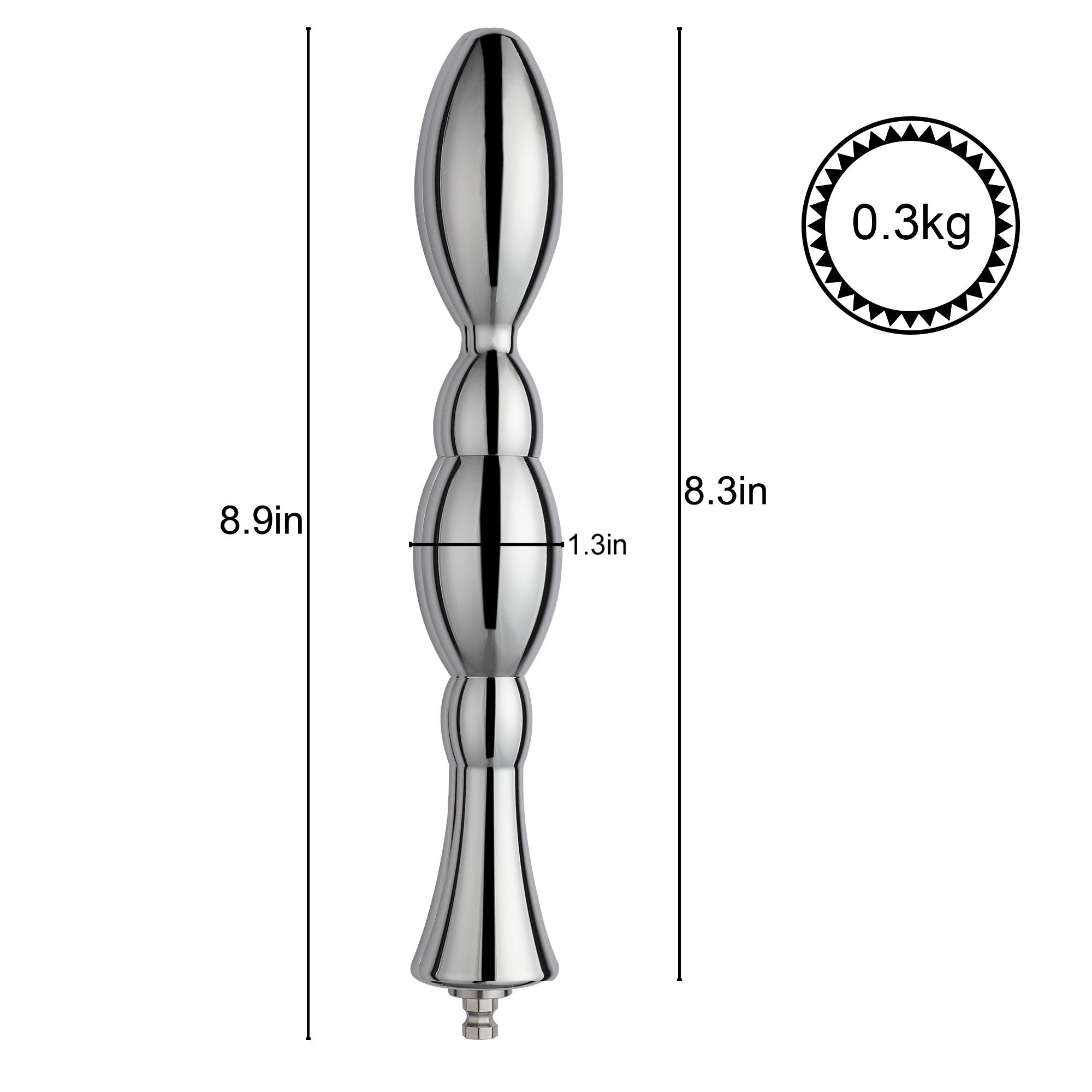 Buy Hismith Metal Bead Anal Dildo Max Width Mini Width